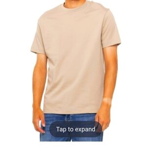 Porter and Ash men's XL beige  T shirt NWOT confort fit. Soft material.